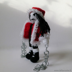 Poupée d'art Blackeux de Noël.