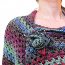 Châle triangle Half Granny