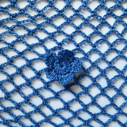 Châle "la pêcheresse bleue"