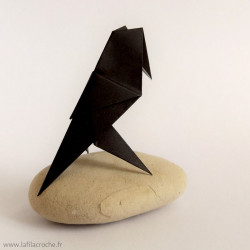 Corbeau en origami