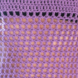 Débardeur au crochet violet