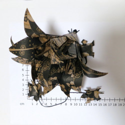 Grappe d'origami Lys et Tortues