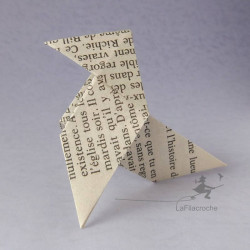 Cocotte en papier de livre