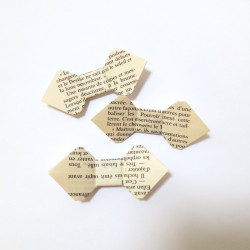 Noeuds origami en papier de livre