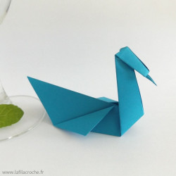 Marque-place cygne bleu