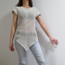 Tunique col V et pointe