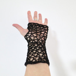 Mitaines en coton "les triangles"