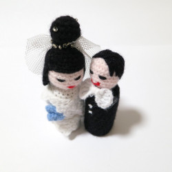 Poupées d'art Les Mariés.