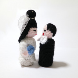 Poupées d'art Les Mariés.