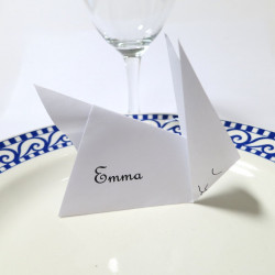 Marque-place Lapin en origami