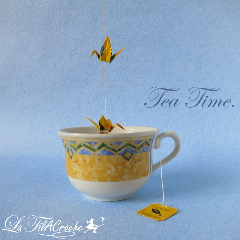 Guirlande de mini grues: Tea Time.