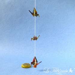 Guirlande de mini grues: Ale et Luia.