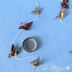 Guirlande de mini grues: Ale et Luia.