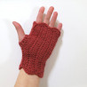 Mitaines au crochet Terre Cuite