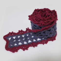 Echarpe au crochet bicolore: Sylphe