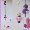 Guirlande d'oiseaux au crochet: Rosalie