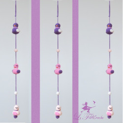 Guirlande d'oiseaux au crochet: Rosalie