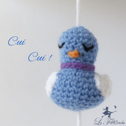 Guirlande oiseaux au crochet: Léon