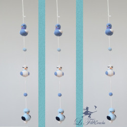 Guirlande oiseaux au crochet: Léon