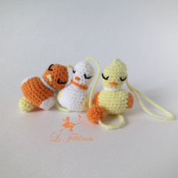 Guirlande oiseaux au crochet: Clémentine