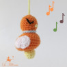 Guirlande oiseaux au crochet: Clémentine