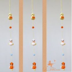 Guirlande oiseaux au crochet: Clémentine