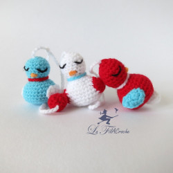 Guirlande oiseaux au crochet: Liberté