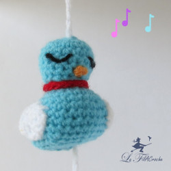 Guirlande oiseaux au crochet: Liberté