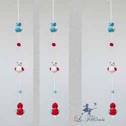 Guirlande oiseaux au crochet: Liberté