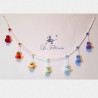 Guirlande bébé d'oiseaux au crochet: Arc en ciel