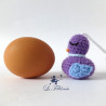 Guirlande bébé d'oiseaux au crochet: Arc en ciel