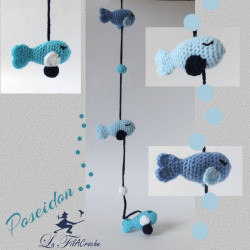 Guirlande de poissons: Poséidon