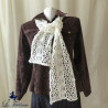 Echarpe dentelle au crochet