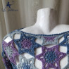Pull femme fait main au crochet: Galaxie