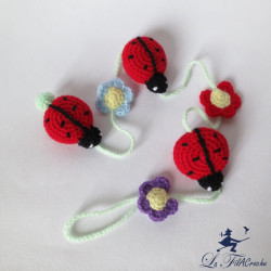 Guirlande de coccinelles cadeau naissance bébé