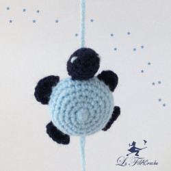 Guirlande de Tortues bleues au crochet