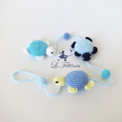 Guirlande de Tortues bleues au crochet