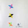 Guirlande d'étoiles en origami: Shurikens