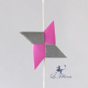 Guirlande d'étoiles en origami: Shurikens