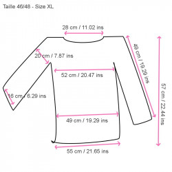 Pull crochet grande taille 46/48