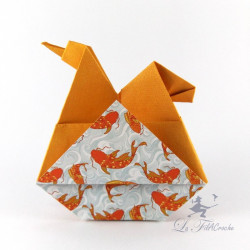 Poules de Pâques en origami