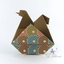Poules de Pâques en origami