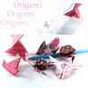 Guirlande d'origami mélangés