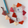 Guirlande de coeurs rouge