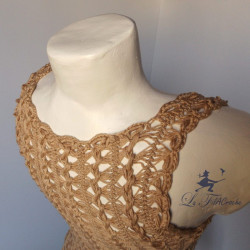 Top au crochet à la fourche