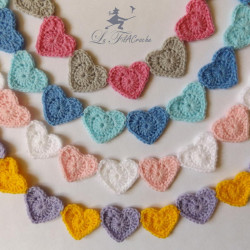 Banderole de coeurs - Décoration bébé