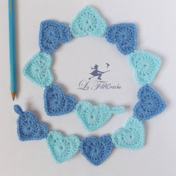 Cadeau naissance guirlande de coeurs