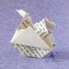 Poule en origami