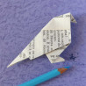 Oiseau en papier de livre