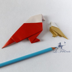 Oiseau en papier pour loisirs créatifs
